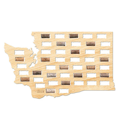 Washington Wine Cork Map